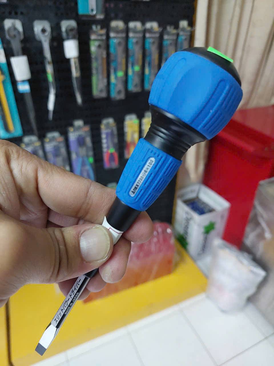 z7248502465855_18d1d78c4917ce42afd41a99855ebd60 Tô vít dẹp 6mm Anex No.7700-6×100