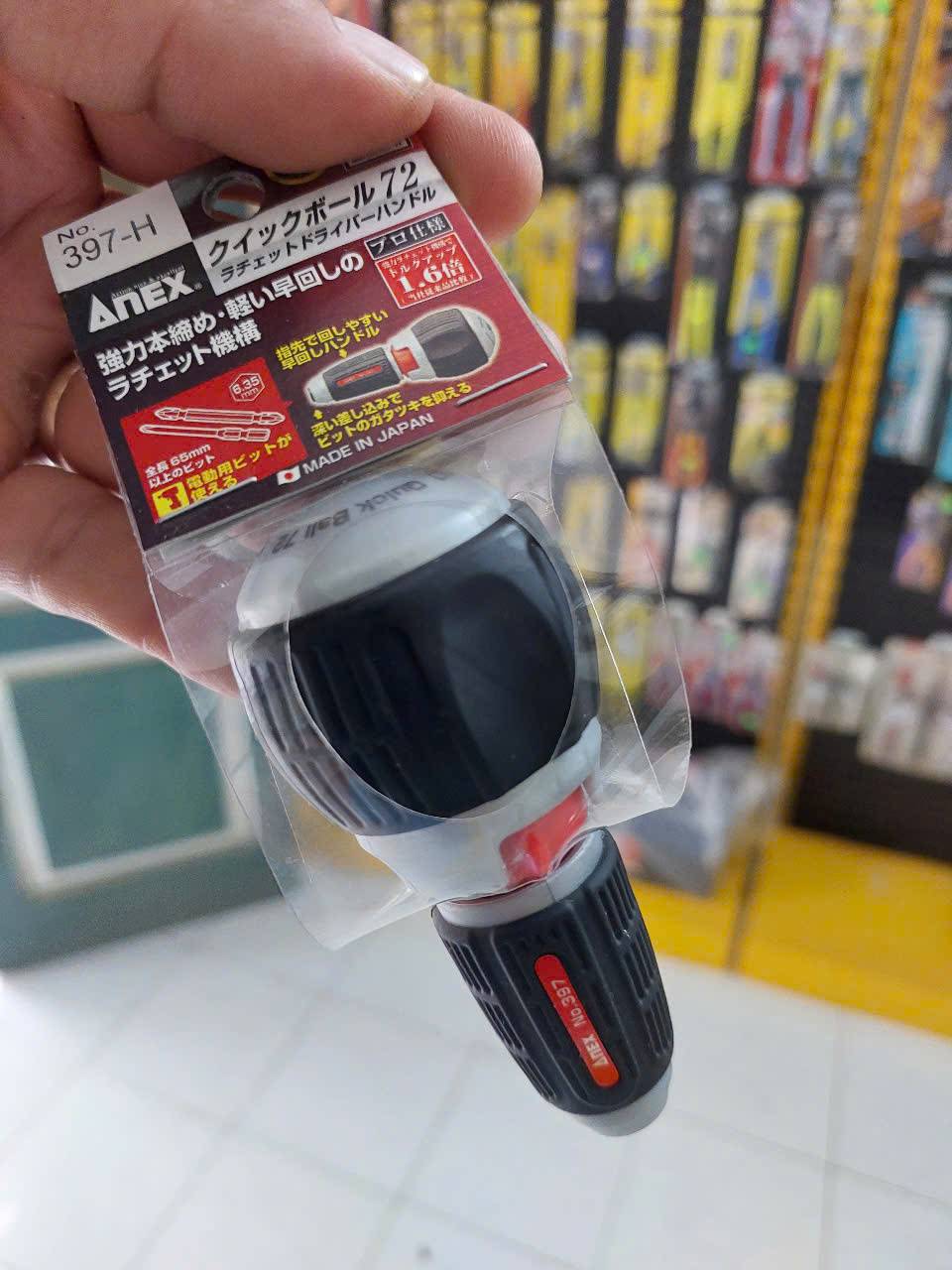 Chuôi tô vít Anex No.397-H (có chốt điều chỉnh)