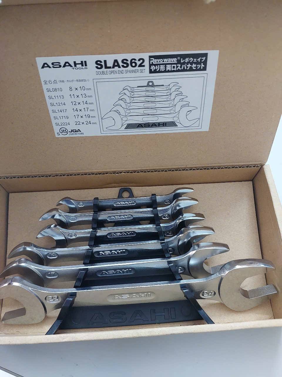 Bộ cờ lê 2 đầu miệng ASAHI SLAS62 (06 chi tiết)