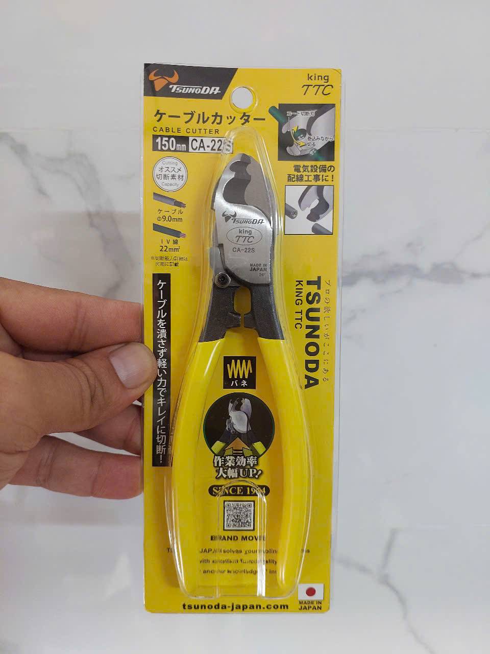 Kìm cắt cáp 150mm Tsunoda CA-22S