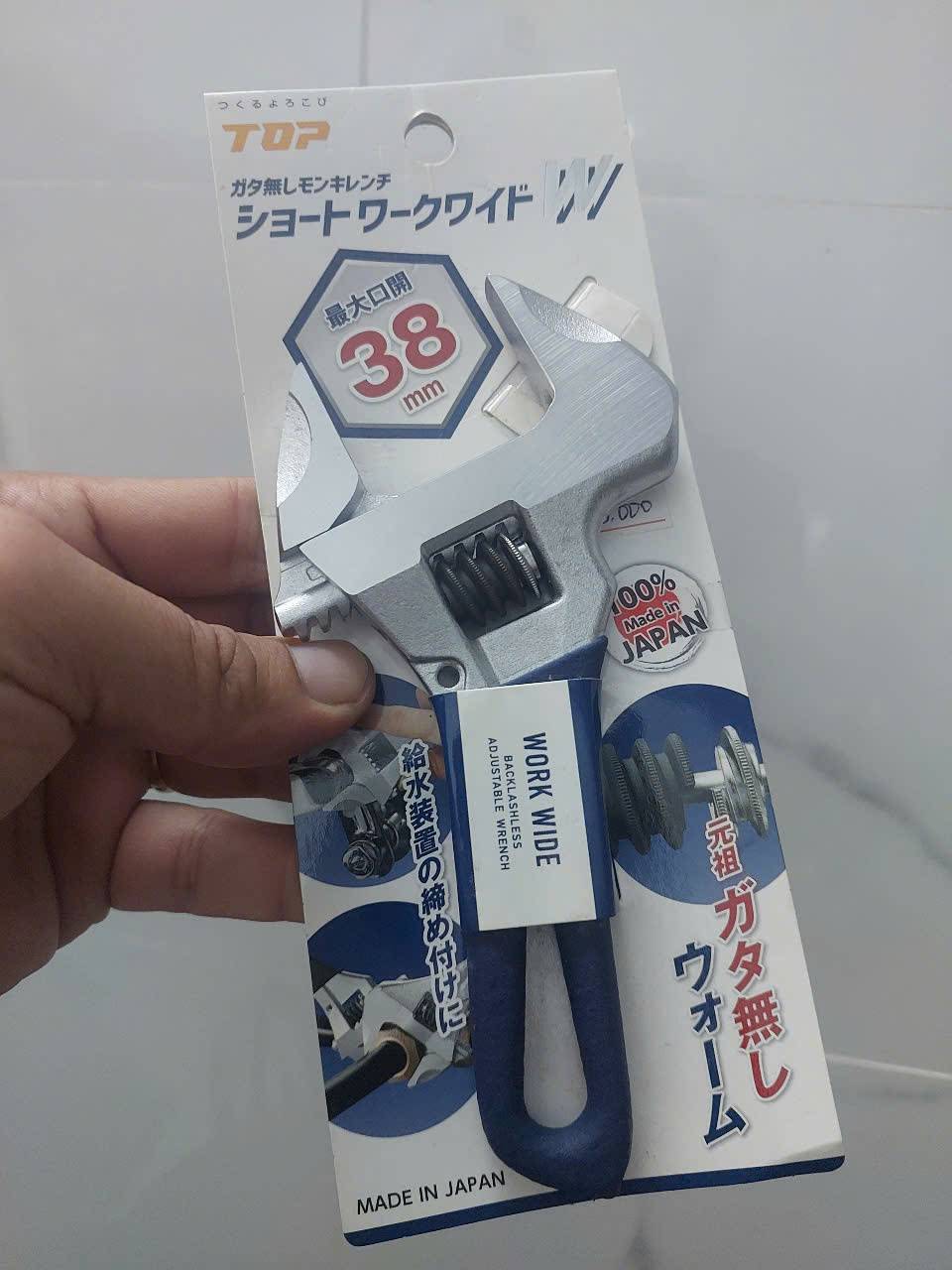 Mỏ lết miệng rộng mini Top Kogyo HM-38MSNB