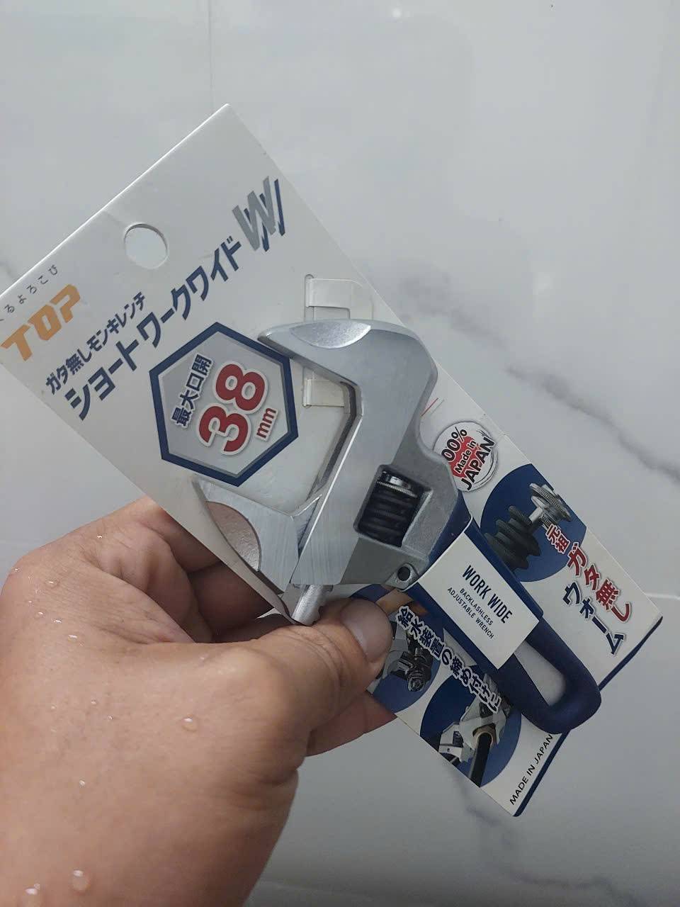 Mỏ lết miệng rộng mini Top Kogyo HM-38MSNB