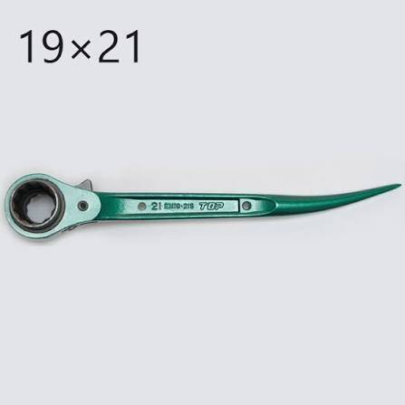 Cờ lê hai đầu tuýp đuôi chuột cong loại ngắn Top Kogyo RM-19X21S