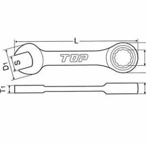Cờ lê tự động loại ngắn Top Kogyo RCW-8S