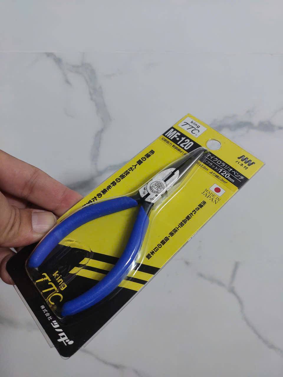 Kìm nhọn mini hàm phẳng 125mm Tsunoda MF-125