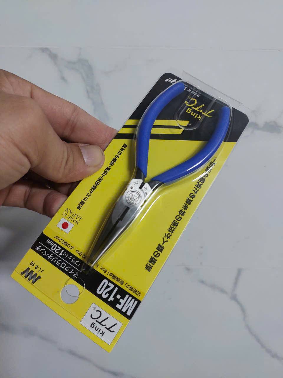 Kìm nhọn mini hàm phẳng 125mm Tsunoda MF-125