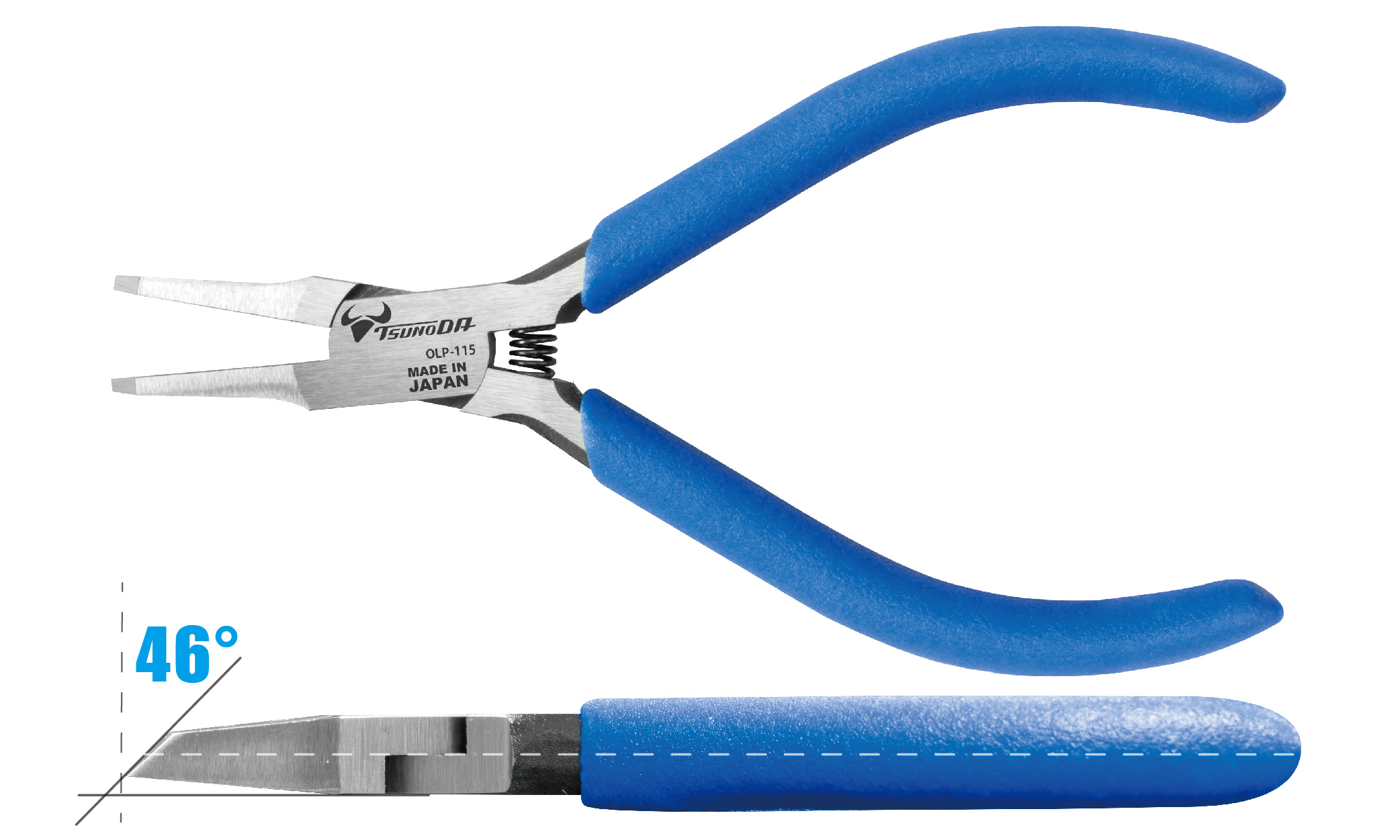 Kìm xiên hàm phẳng Tsunoda OLP-115