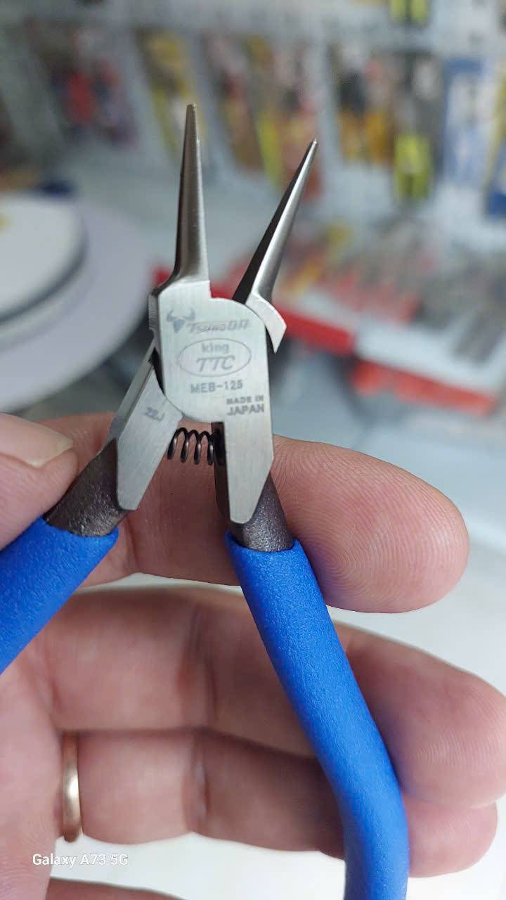 Kìm nhọn thủ công loại mũi ngắn Tsunoda MEB-125