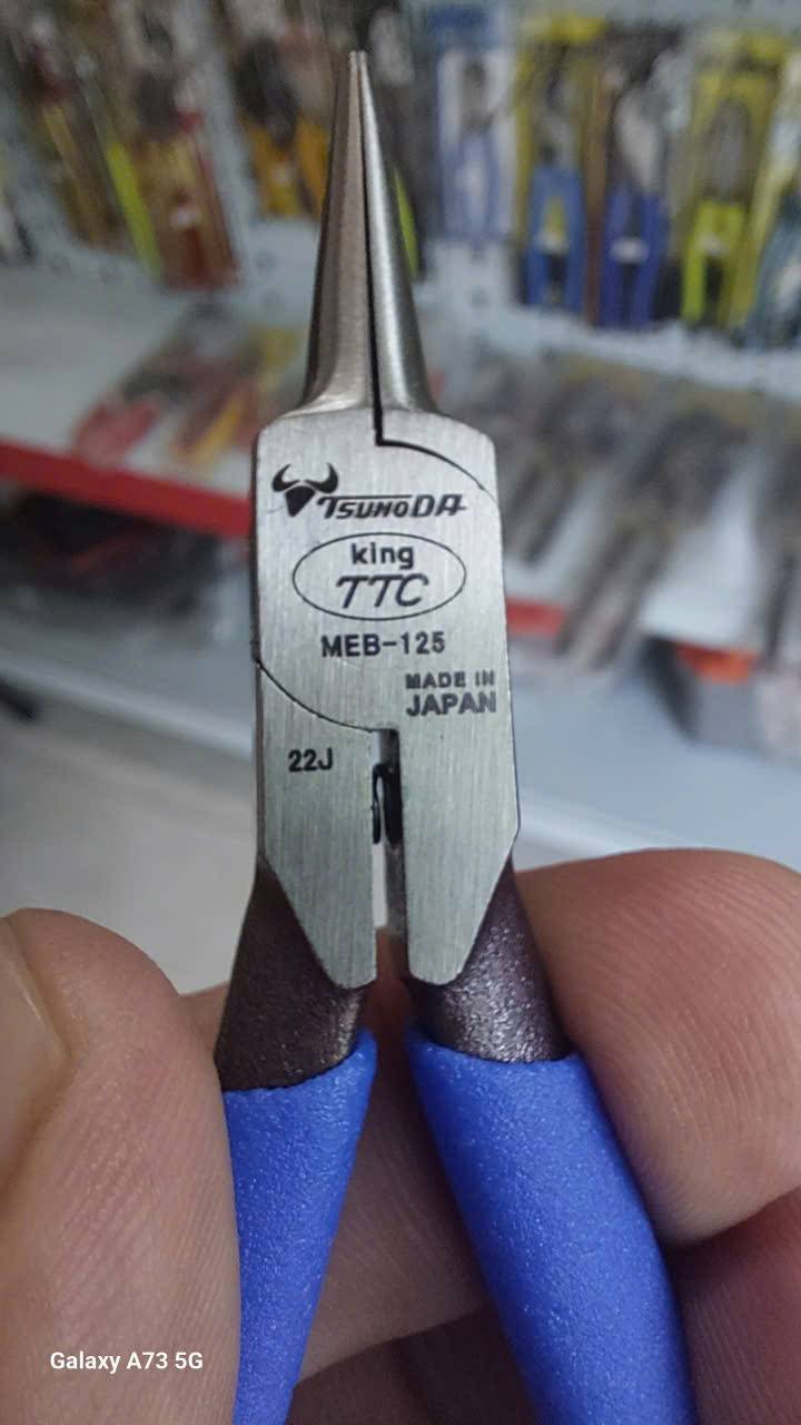 Kìm nhọn thủ công loại mũi ngắn Tsunoda MEB-125