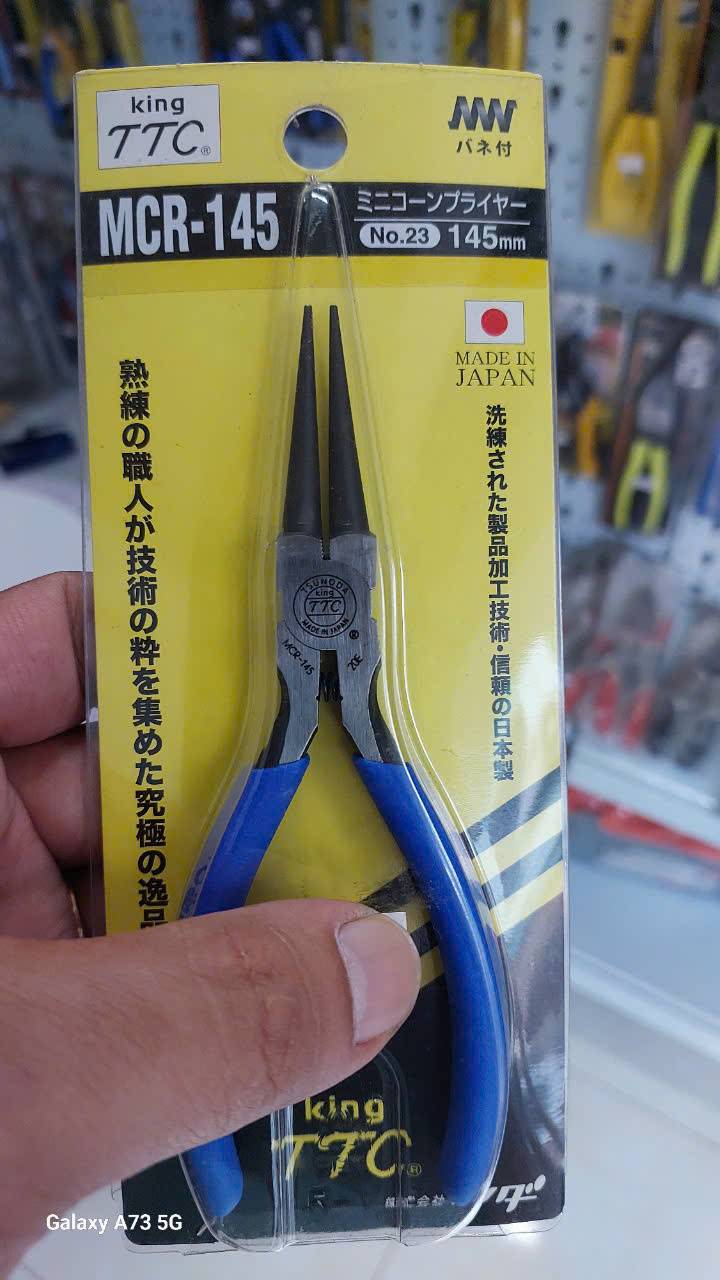 Kìm nhọn mũi tròn 145mm Tsunoda MCR-145