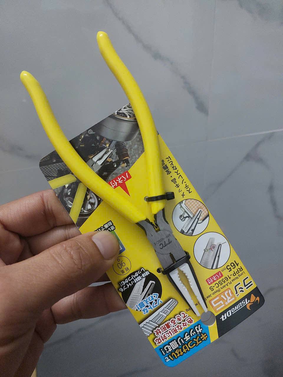 Kìm nhọn miệng nhựa 165mm Tsunoda RPP-165SC-S