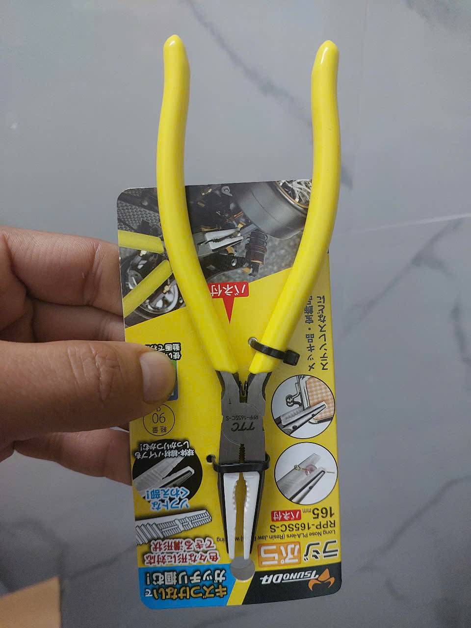 Kìm nhọn miệng nhựa 165mm Tsunoda RPP-165SC-S