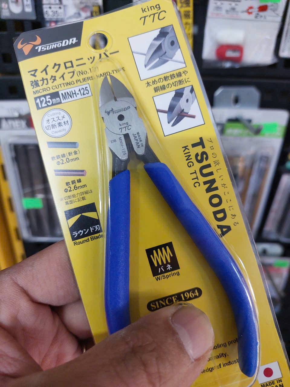 Kìm cắt điện tử loại cứng 125mm Tsunoda MNH-125