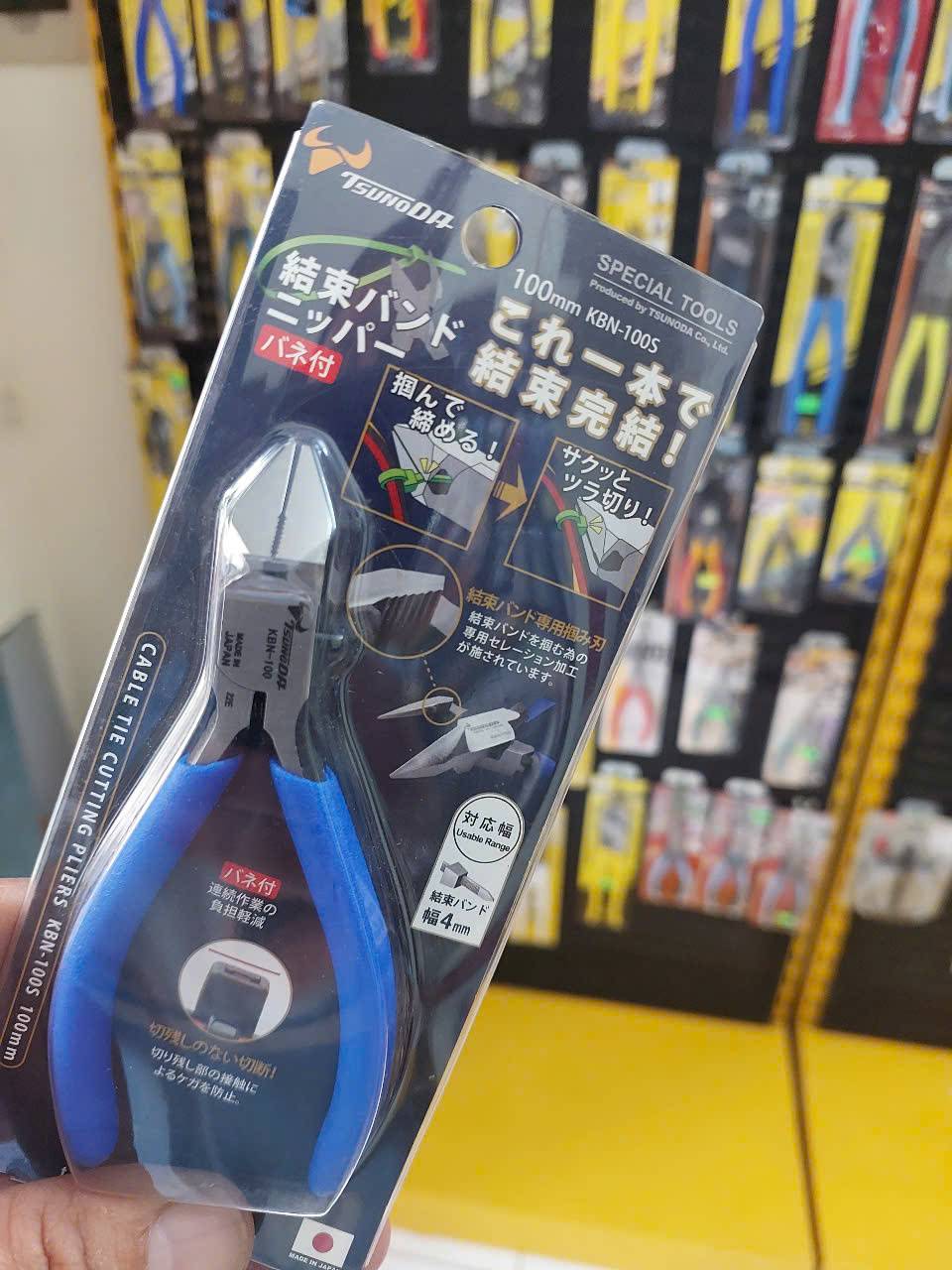 Kìm xiết và cắt dây rút nhựa Tsunoda KBN-100S~150