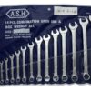 Bộ cờ lê vòng miệng hệ inch ASAHI 1014 (14 chi tiết)