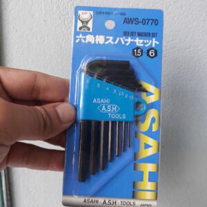 Bộ lục giác thường ngắn 1.5-6mm ASAHI AWS0770