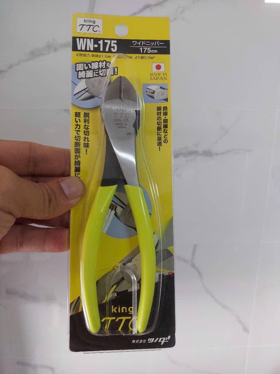 Kìm cắt chéo hàm rộng 175mm Tsunoda WN-175