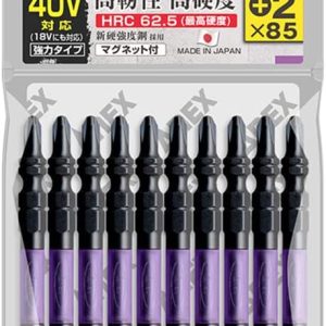 Vỉ 10 mũi vít 2 đầu có từ tính Anex ABRS-14M+2x85