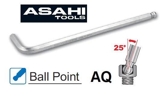 Lục giác chữ L đầu bi 5mm Asahi AQ0500