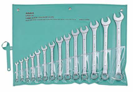 Bộ cờ lê vòng miệng 14 chi tiết 8-24 mm ASAHI 1014M-1