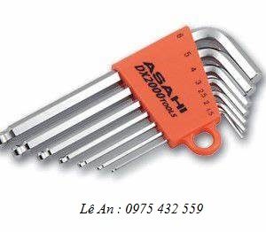 Bộ lục giác bi loại ngắn 1.5-6mm Asahi AZS0710