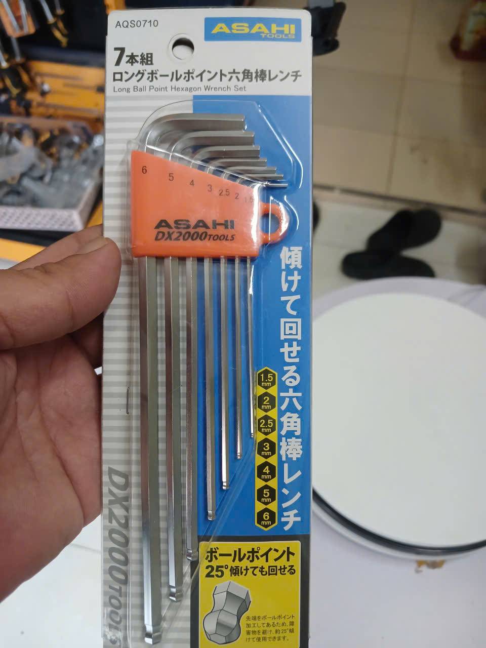 Bộ lục giác bi loại dài 1.5-6mm ASAHI AQS0710