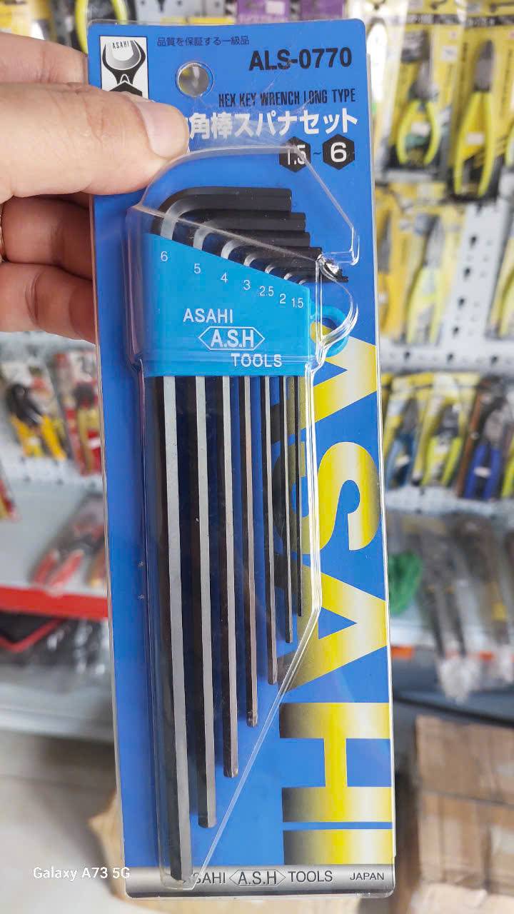 Bộ lục giác thường dài 1.5-6mm Asahi ALS0770