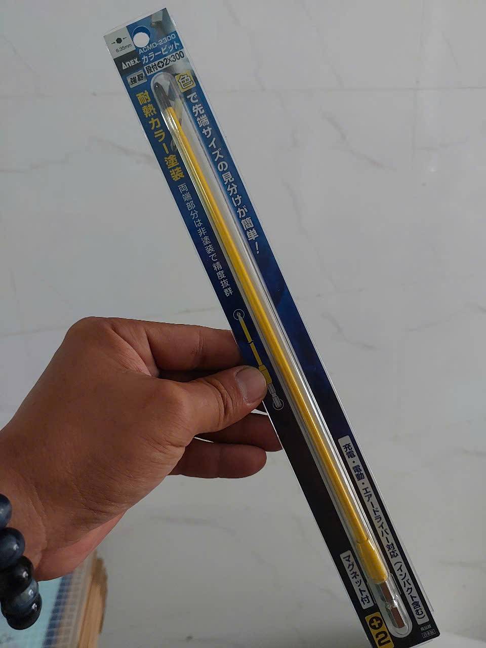 Vỉ 1 mũi vít 4 cạnh Anex ACMD-2300