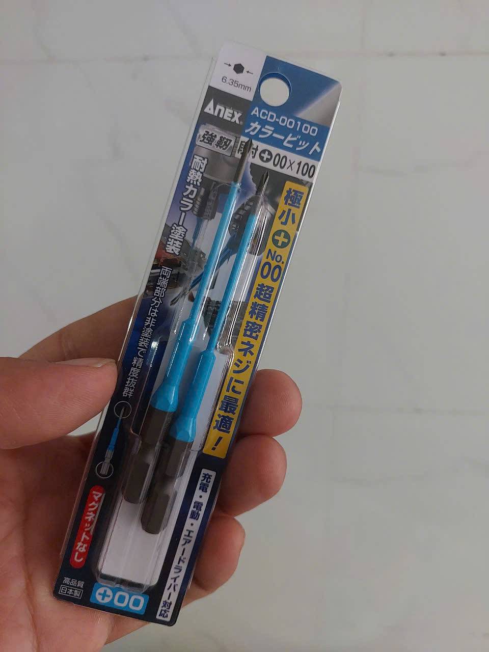 Vỉ 2 mũi vít 1 đầu Anex ACD-00100