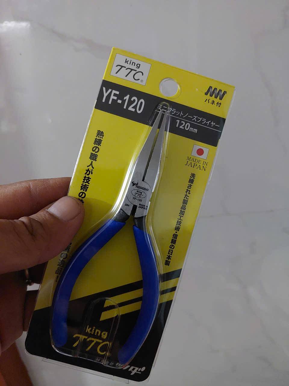 Kìm nhọn mũi phẳng 125mm Tsunoda YF-120