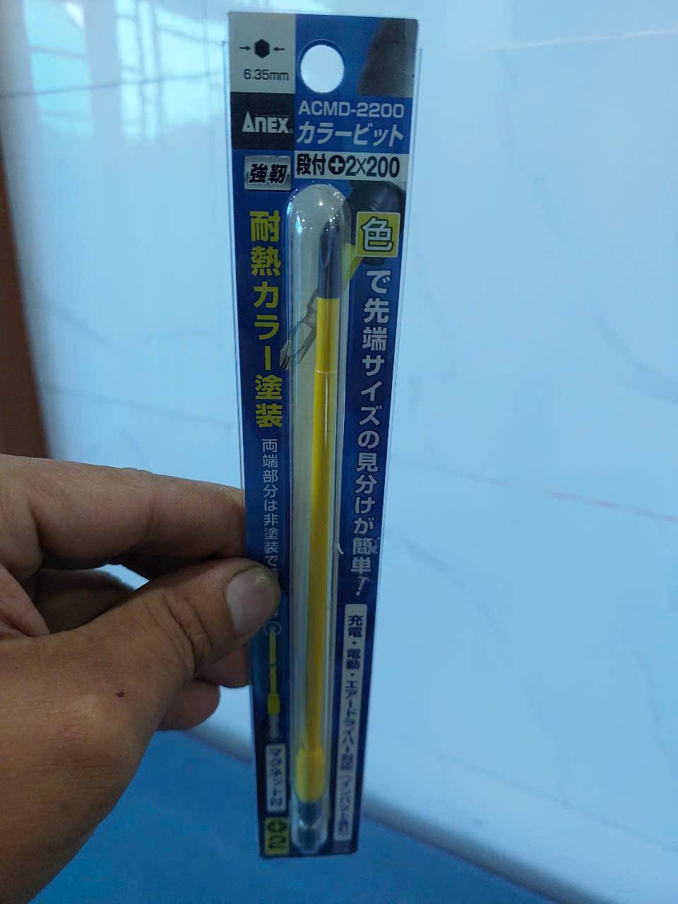 Vỉ 1 mũi vít 4 cạnh Anex ACMD-2200