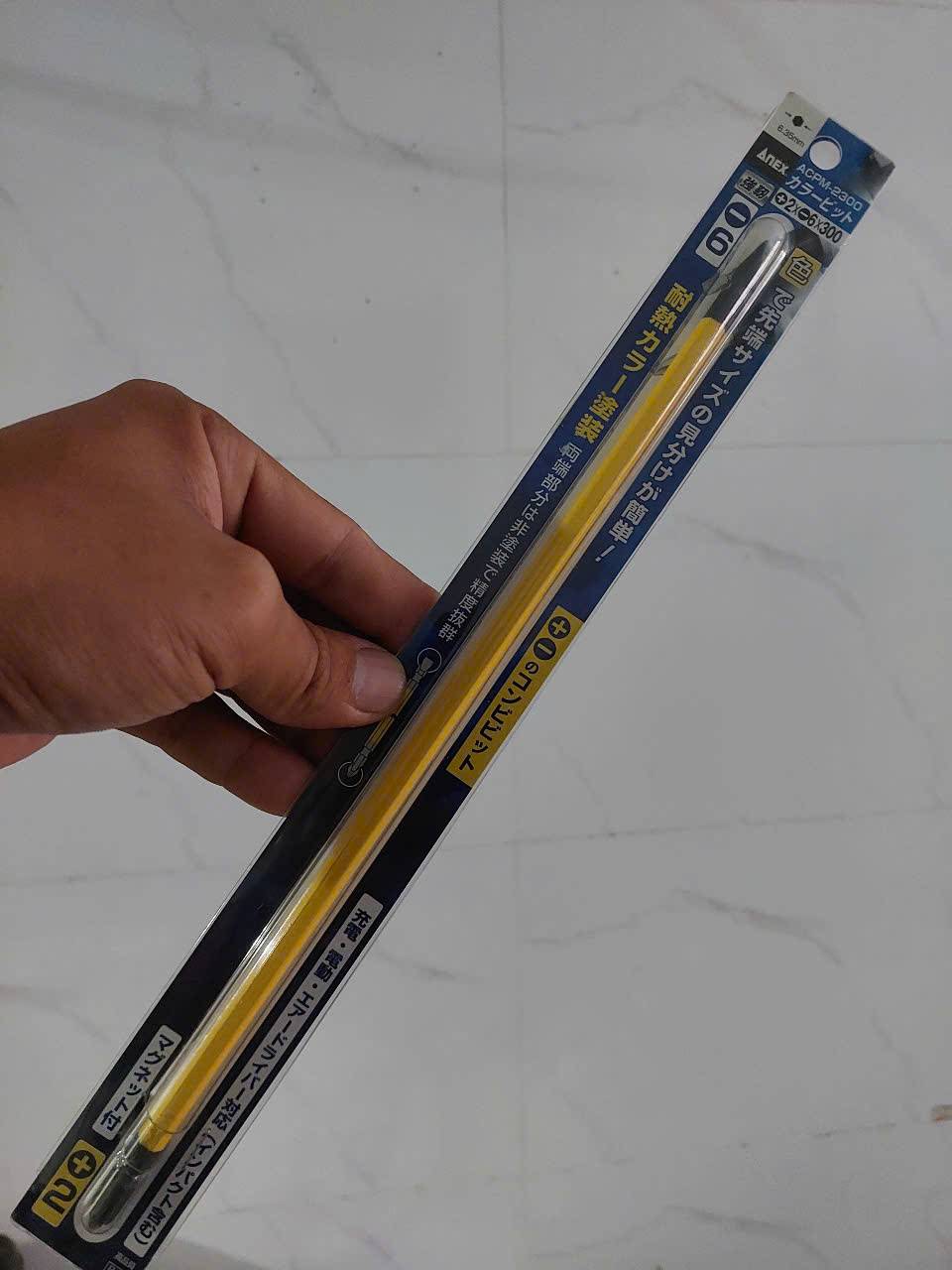 Vỉ 1 mũi vít 2 đầu có từ tính Anex ACPM-2300