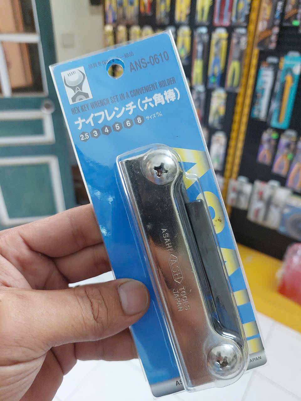 Bộ lục giác gấp gọn 6 chi tiết Asahi ANS0610