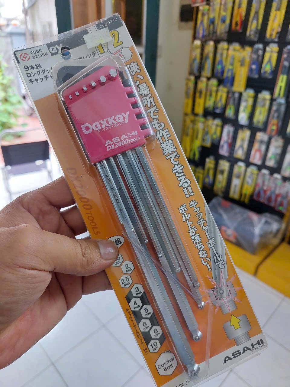 Bộ lục giác bi chống trượt đầu ngắn loại dài Asahi DVS0910