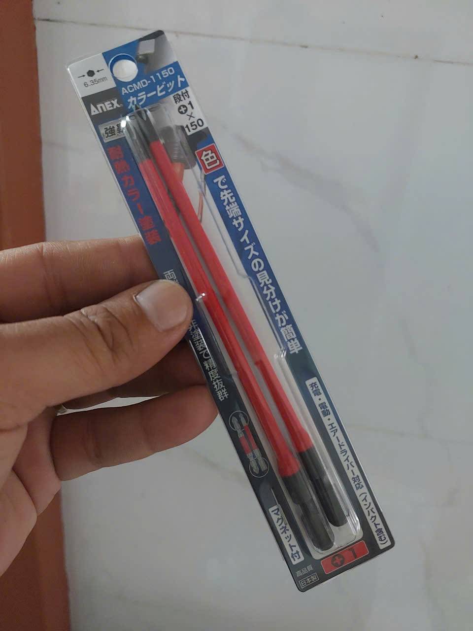 Vỉ 2 mũi vít 4 cạnh Anex ACMD-1150