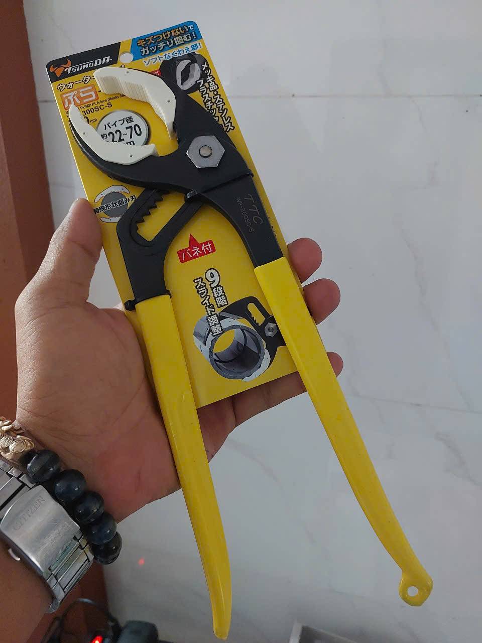 Kìm mỏ quạ mỏ kẹp nhựa Tsunoda WP-300SC-S