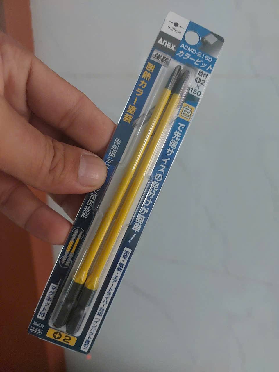 Vỉ 2 mũi vít 4 cạnh Anex ACMD-2150