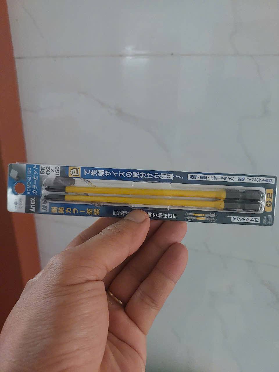 Vỉ 2 mũi vít 4 cạnh Anex ACMD-2150