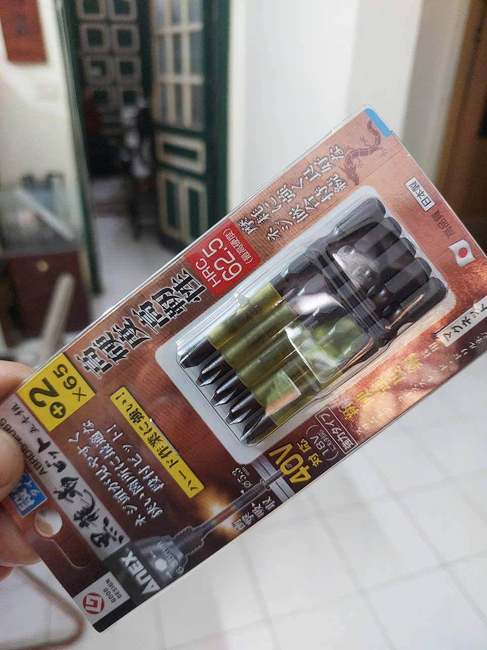 z7240483308395_df0c78a3de6ee9a930e5b07960ae02be Vỉ 5 Mũi vặn vít 1 đầu có từ tính Anex ABRD5-2065