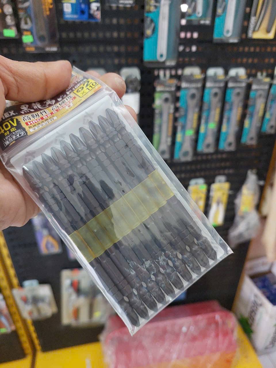 Vỉ 10 Mũi vít 2 đầu có từ tính Anex ABR-14M+2×110