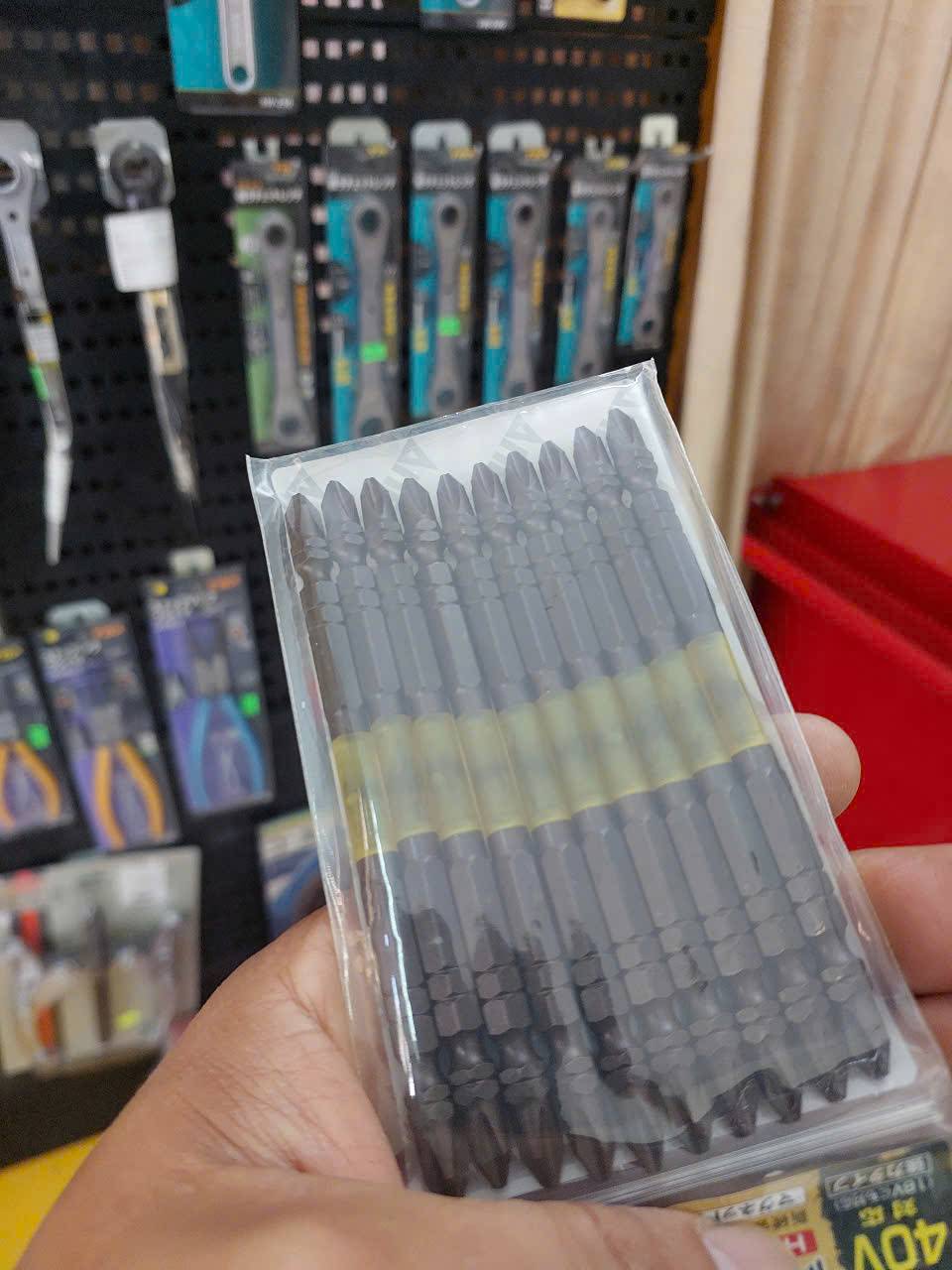 Vỉ 10 Mũi vít 2 đầu có từ tính Anex ABR-14M+2×110