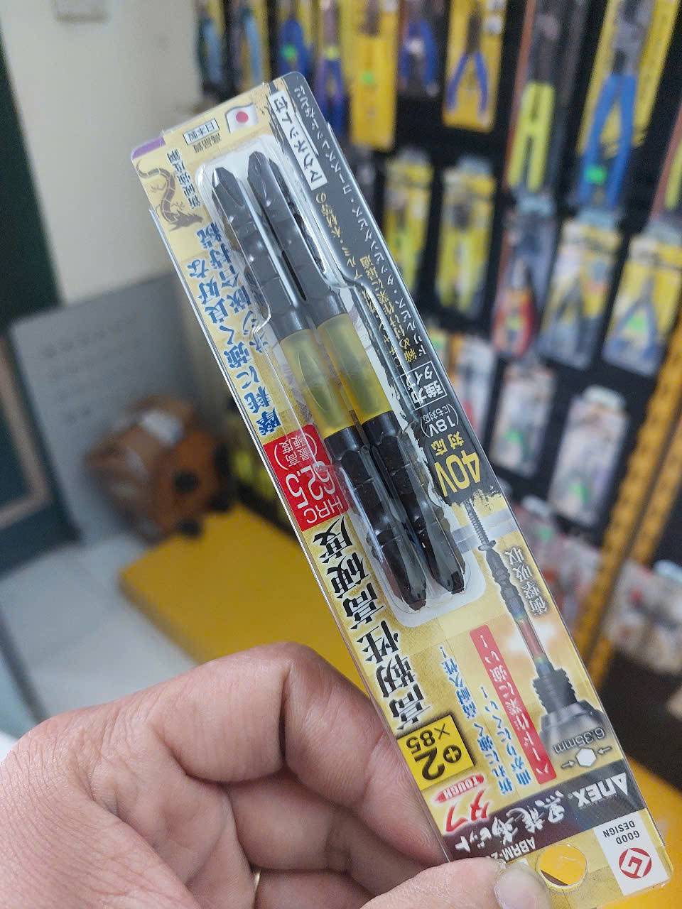 z7261469986327_7156744028b47e2481a6cb5d09dfbf53 Vỉ 2 Mũi vặn vít 2 đầu có từ tính Anex ABRM-2085