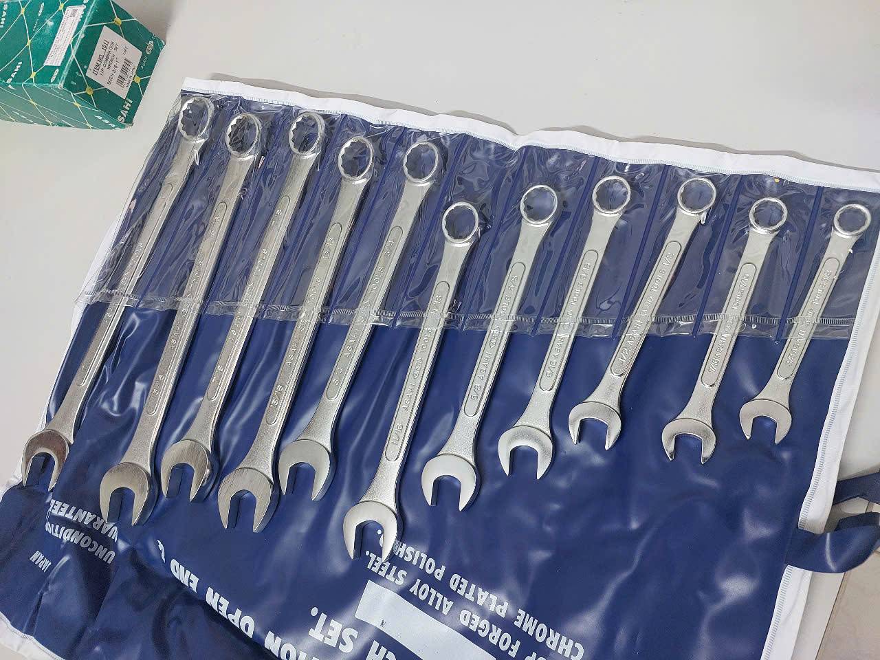 Bộ cờ lê vòng miệng hệ inch 11 chi tiết Asahi 1011