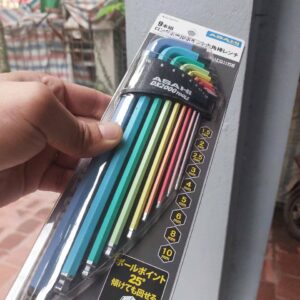 Bộ lục giác bi hệ mét 9 chi tiết Asahi AQUS910