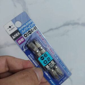 Vỉ 2 Mũi vặn vít 2 đầu có từ tính Anex AHPM-2065