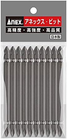 Vỉ 10 mũi vít 2 đầu có từ tính Anex AP-14M+2x110~300