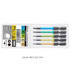 Vỉ 5 mũi vít sao 5 cái Anex ACTX5-65L2