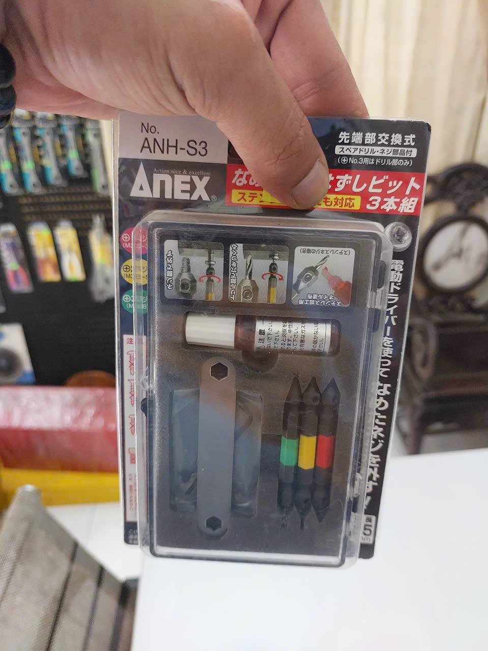 Bộ 3 mũi khoan tháo vít hư Anex ANH-S3