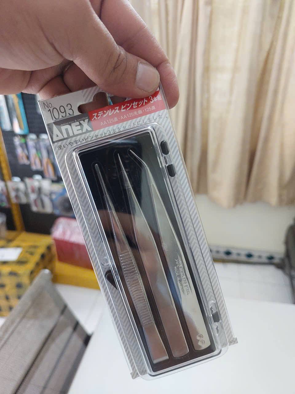 Bộ 3 nhíp gắp linh kiện Anex No.1093