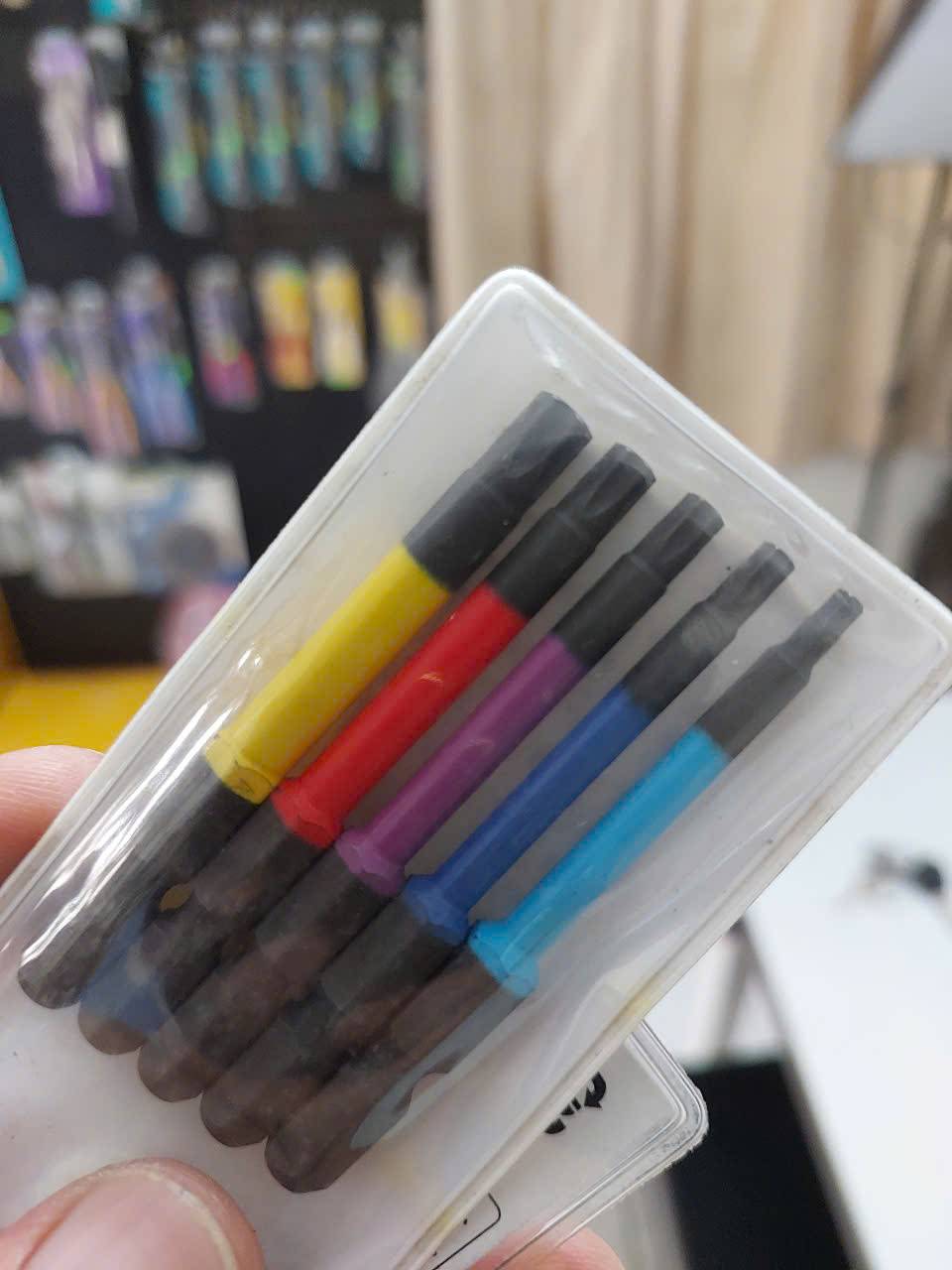 Vỉ 5 mũi vít sao lỗ 5 cái Anex ACTX5-65L